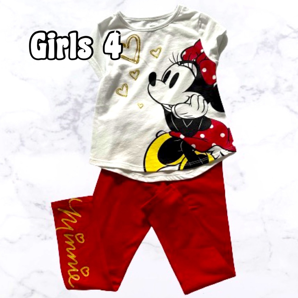 NWT Disney Junior Minnie Mouse 2-pc Set, Girls 4